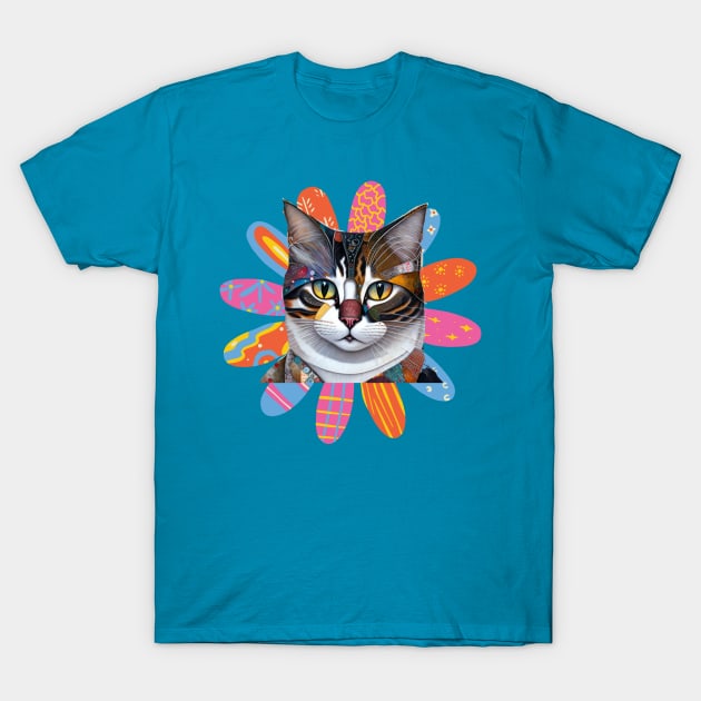 Patchwork Kitty T-Shirt by PersianFMts